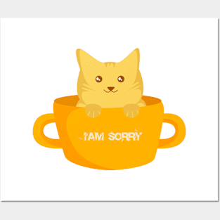 the cat i'am sorry Posters and Art